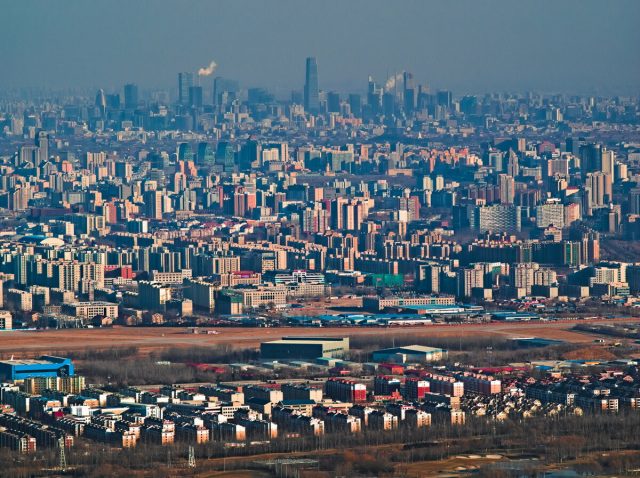 Beijing Cityscape Air View