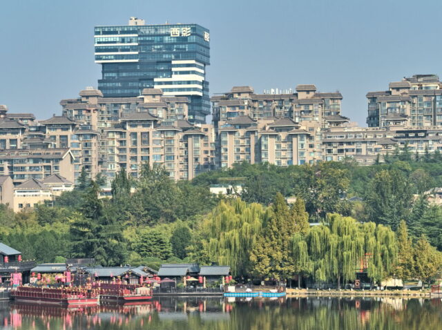 Xian, Old Town, Xian City Wall, Muslim Quarter, Giant Wild Goose Pagoda