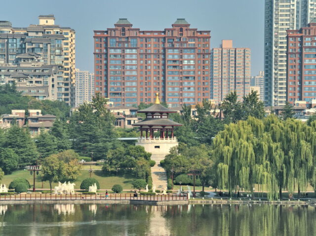 Xian, Old Town, Xian City Wall, Muslim Quarter, Giant Wild Goose Pagoda