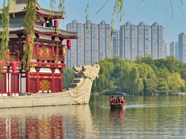 Xian, Old Town, Xian City Wall, Muslim Quarter, Giant Wild Goose Pagoda