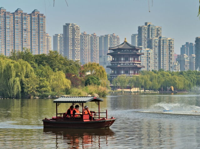 Xian, Old Town, Xian City Wall, Muslim Quarter, Giant Wild Goose Pagoda