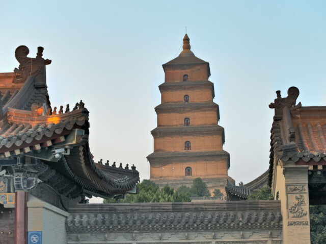 Xian, Old Town, Xian City Wall, Muslim Quarter, Giant Wild Goose Pagoda