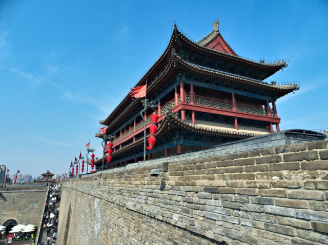 Xian, Old Town, Xian City Wall, Muslim Quarter, Giant Wild Goose Pagoda