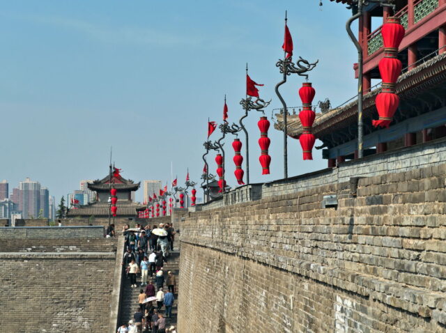 Xian, Old Town, Xian City Wall, Muslim Quarter, Giant Wild Goose Pagoda