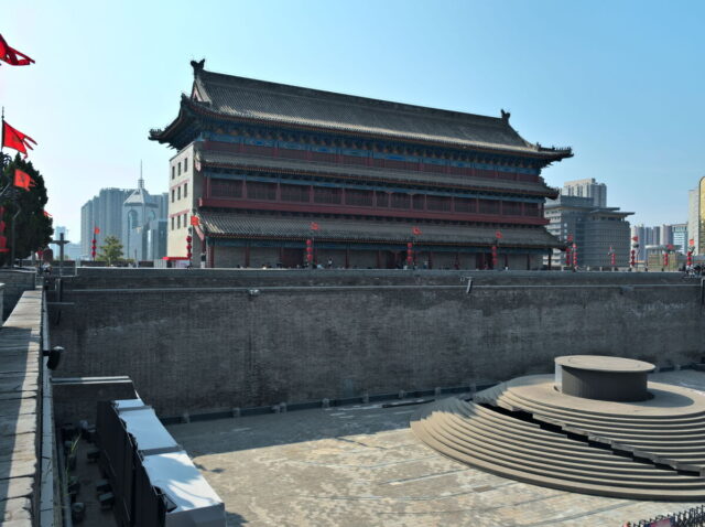 Xian, Old Town, Xian City Wall, Muslim Quarter, Giant Wild Goose Pagoda