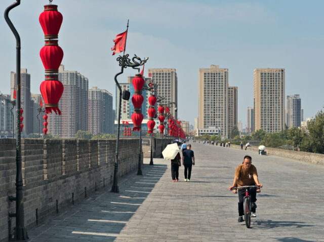 Xian, Old Town, Xian City Wall, Muslim Quarter, Giant Wild Goose Pagoda