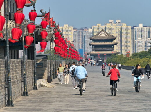 Xian, Old Town, Xian City Wall, Muslim Quarter, Giant Wild Goose Pagoda