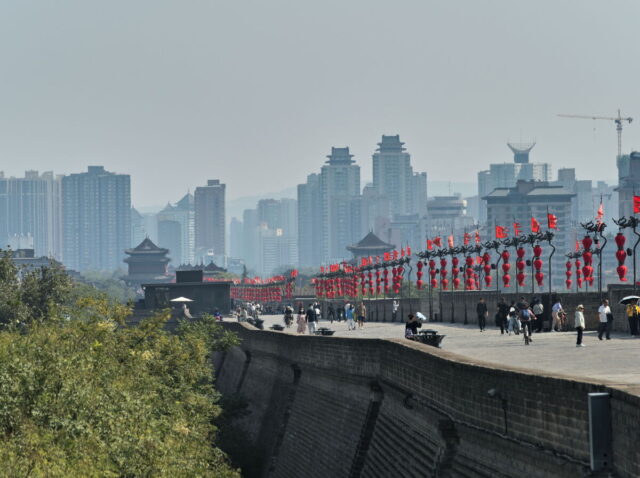 Xian, Old Town, Xian City Wall, Muslim Quarter, Giant Wild Goose Pagoda