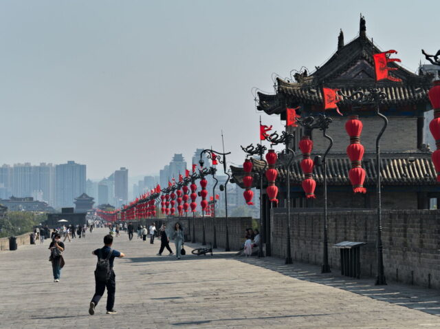 Xian, Old Town, Xian City Wall, Muslim Quarter, Giant Wild Goose Pagoda