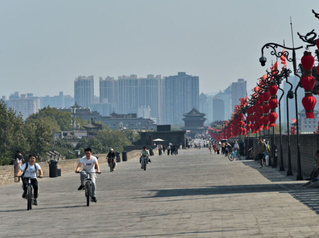 Xian, Old Town, Xian City Wall, Muslim Quarter, Giant Wild Goose Pagoda