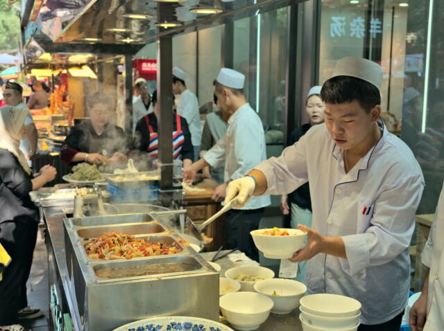 Xian, Old Town, Xian City Wall, Muslim Quarter, Giant Wild Goose Pagoda