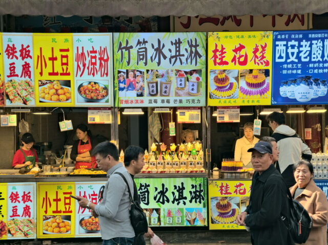 Xian, Old Town, Xian City Wall, Muslim Quarter, Giant Wild Goose Pagoda