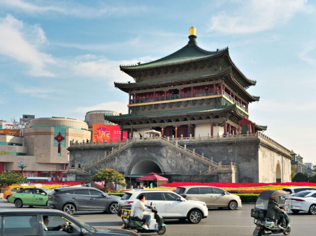 Xian, Old Town, Xian City Wall, Muslim Quarter, Giant Wild Goose Pagoda