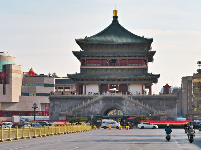 Xian, Old Town, Xian City Wall, Muslim Quarter, Giant Wild Goose Pagoda