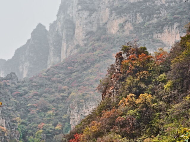 Taihang Mountains,  太行山,  Taihangshan mountains,  Hebei Province, China, 蚕姑庙南天门, Mount Cangyan