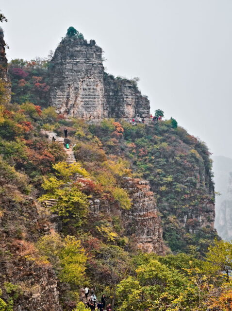 Taihang Mountains,  太行山,  Taihangshan mountains,  Hebei Province, China, 蚕姑庙南天门, Mount Cangyan