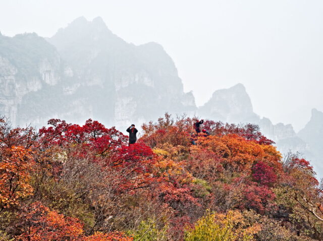 Taihang Mountains,  太行山,  Taihangshan mountains,  Hebei Province, China, 蚕姑庙南天门, Mount Cangyan