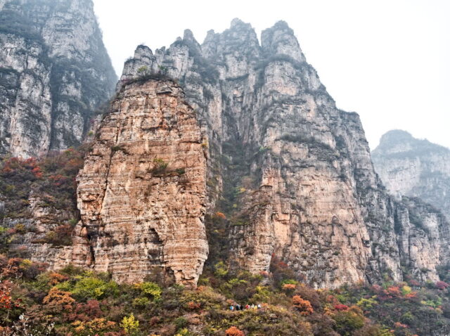 Taihang Mountains,  太行山,  Taihangshan mountains,  Hebei Province, China, 蚕姑庙南天门, Mount Cangyan