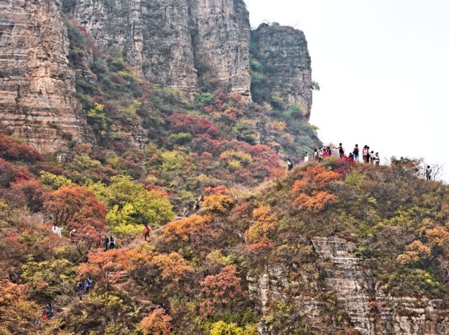 Taihang Mountains,  太行山,  Taihangshan mountains,  Hebei Province, China, 蚕姑庙南天门, Mount Cangyan