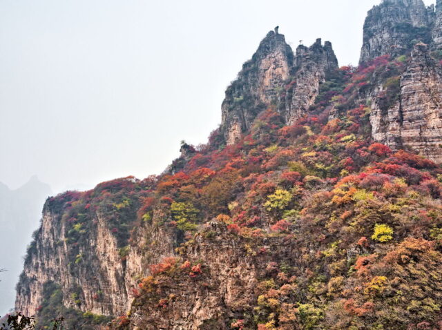 Taihang Mountains,  太行山,  Taihangshan mountains,  Hebei Province, China, 蚕姑庙南天门, Mount Cangyan