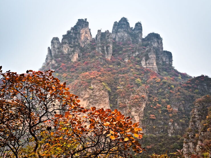 Taihang Mountains,  太行山,  Taihangshan mountains,  Hebei Province, China, 蚕姑庙南天门, Mount Cangyan