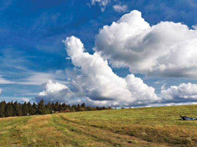 Rhön, Rhön Mountains, Hessen, Hesse, Germany, Fulda, Gersfeld, Wasserkuppe, Milsburg