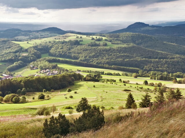 Rhön, Rhön Mountains, Hessen, Hesse, Germany, Fulda, Gersfeld, Wasserkuppe, Milsburg