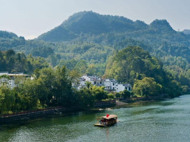 China, Anhui, Qiyunshan, mountains, old villages