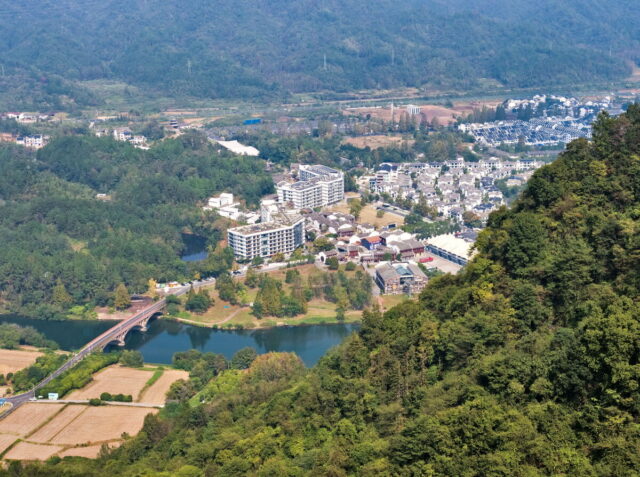 China, Anhui, Qiyunshan, mountains, old villages