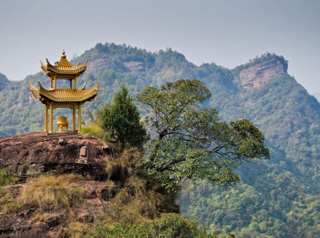 China, Anhui, Qiyunshan, mountains, old villages