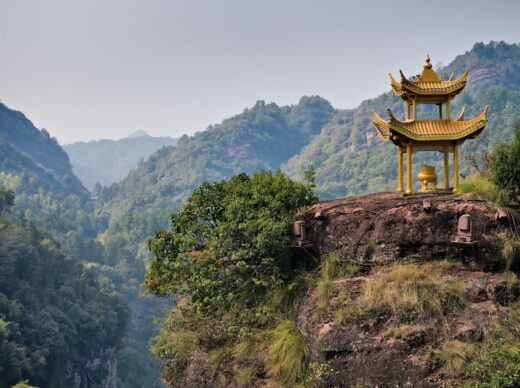China, Anhui, Qiyunshan, mountains, old villages