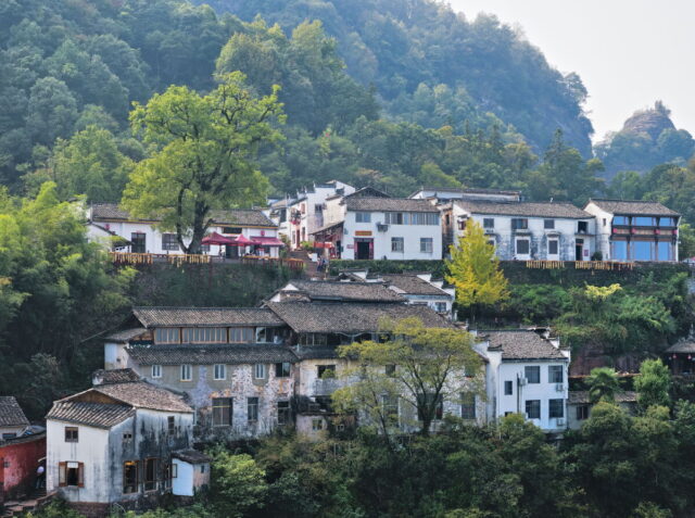 China, Anhui, Qiyunshan, mountains, old villages