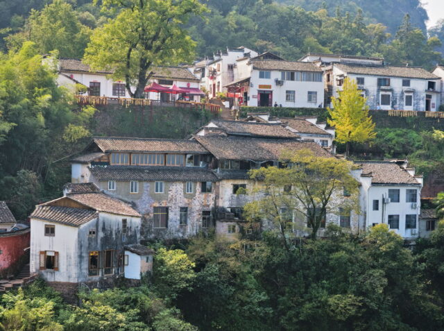 China, Anhui, Qiyunshan, mountains, old villages