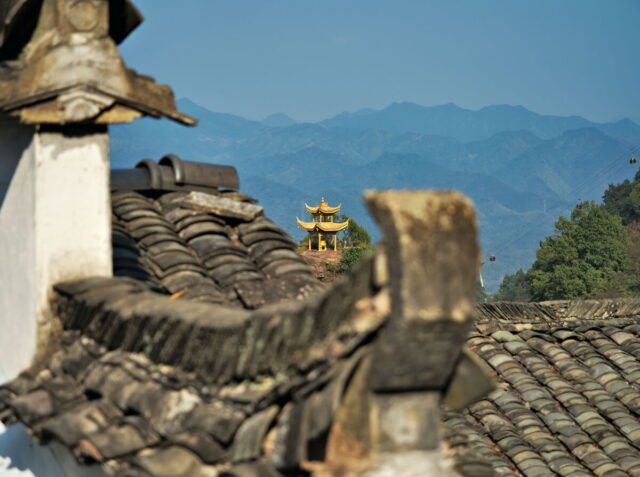 China, Anhui, Qiyunshan, mountains, old villages