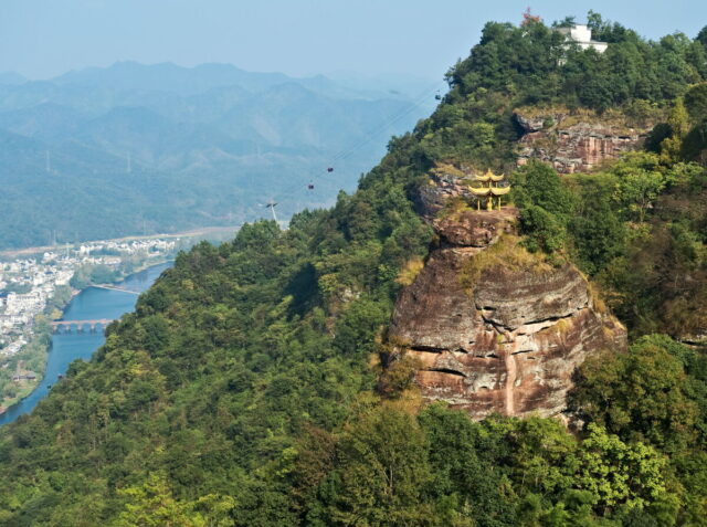 China, Anhui, Qiyunshan, mountains, old villages