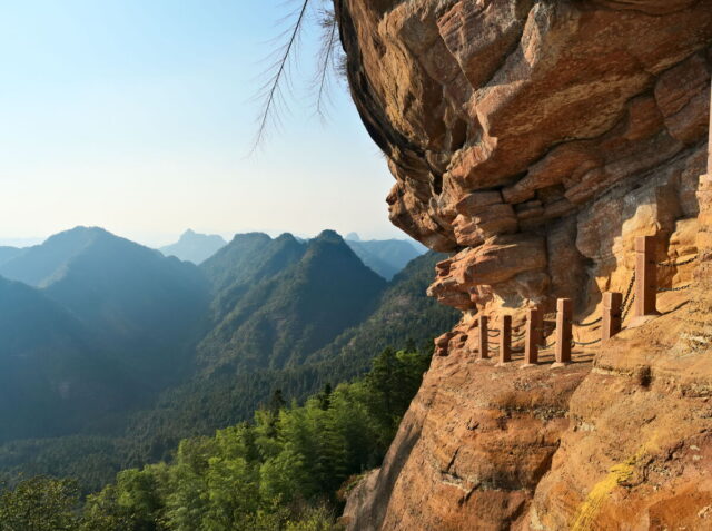 China, Anhui, Qiyunshan, mountains, old villages